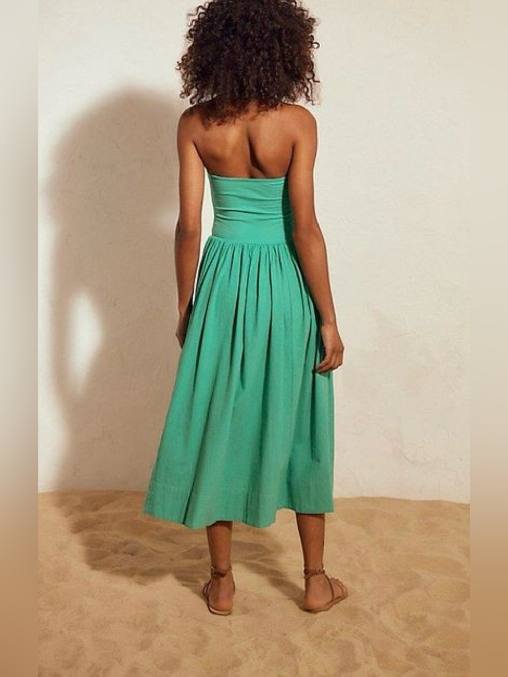 Free People Onda Drop-Waist Tube Midi Dress Size M - Picture 2 of 6